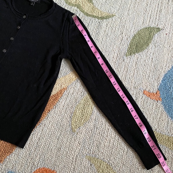 Banana Republic I Merino Pointelle Cardigan I Black I 2017 - Picture 7 of 16